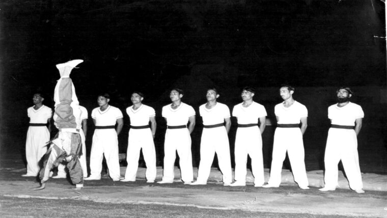 Physical training display, Police Training College Hangu