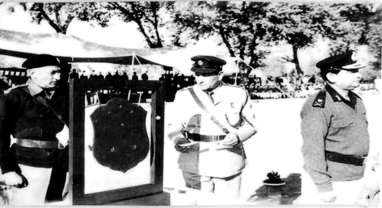 Presentation of ceremonial drums, Police Training College Hangu