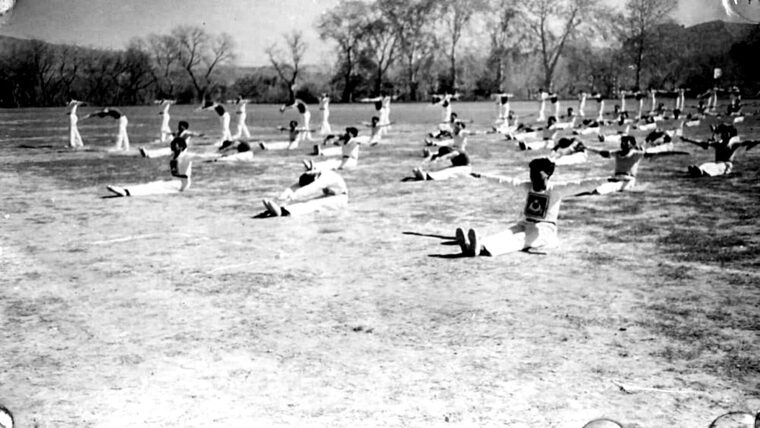 Floor exercises on the ground, Police Training College Hangu