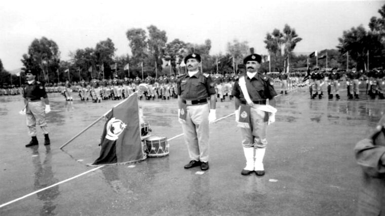 The colour party, Police Training College Hangu