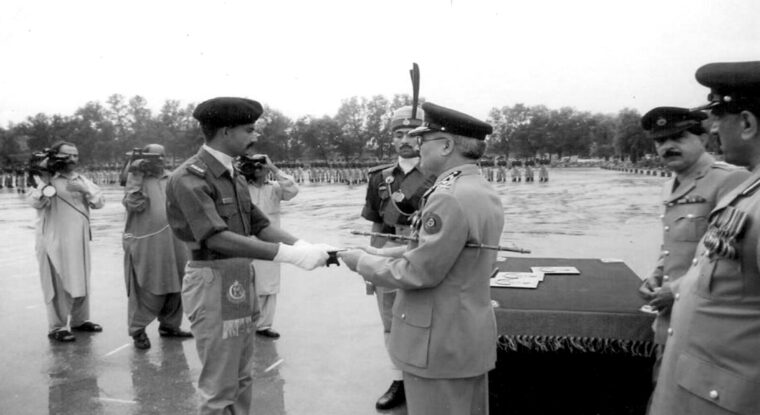 Guests on the saluting base, Police Training College Hangu