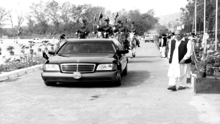 Arrival of the chief guest, Police Training College Hangu