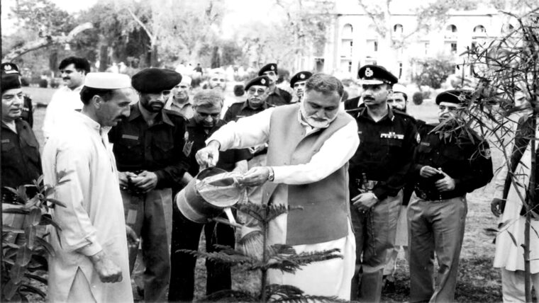 Tree planting at the College, Police Training College Hangu