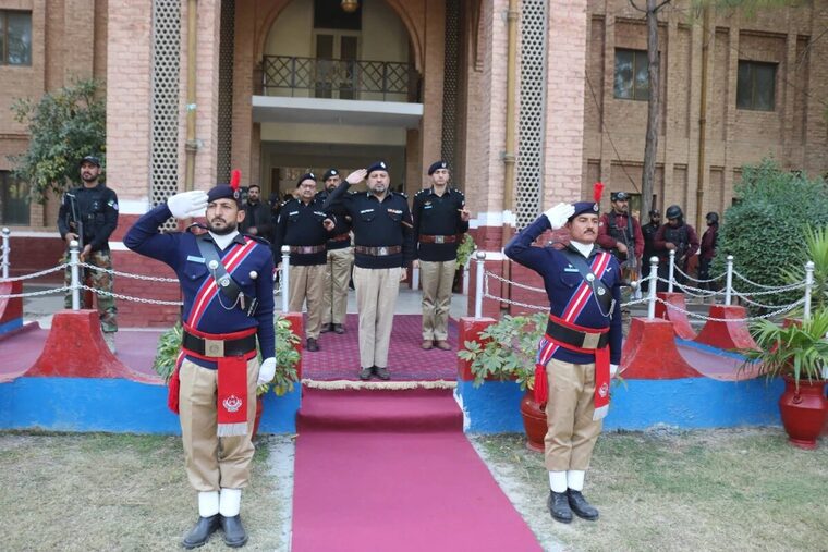 The Inspector General of Police visits the College, Police Training College Hangu